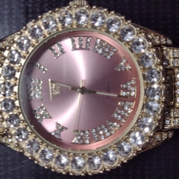 blinged out techno pave watch - Picture 2 of 3